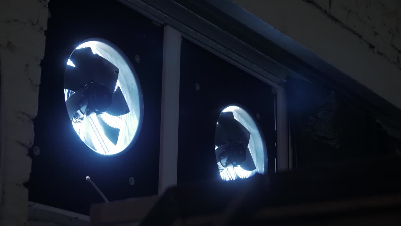 sistema de respiraderos oscuros industriales