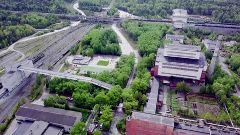 industrial area aerial view