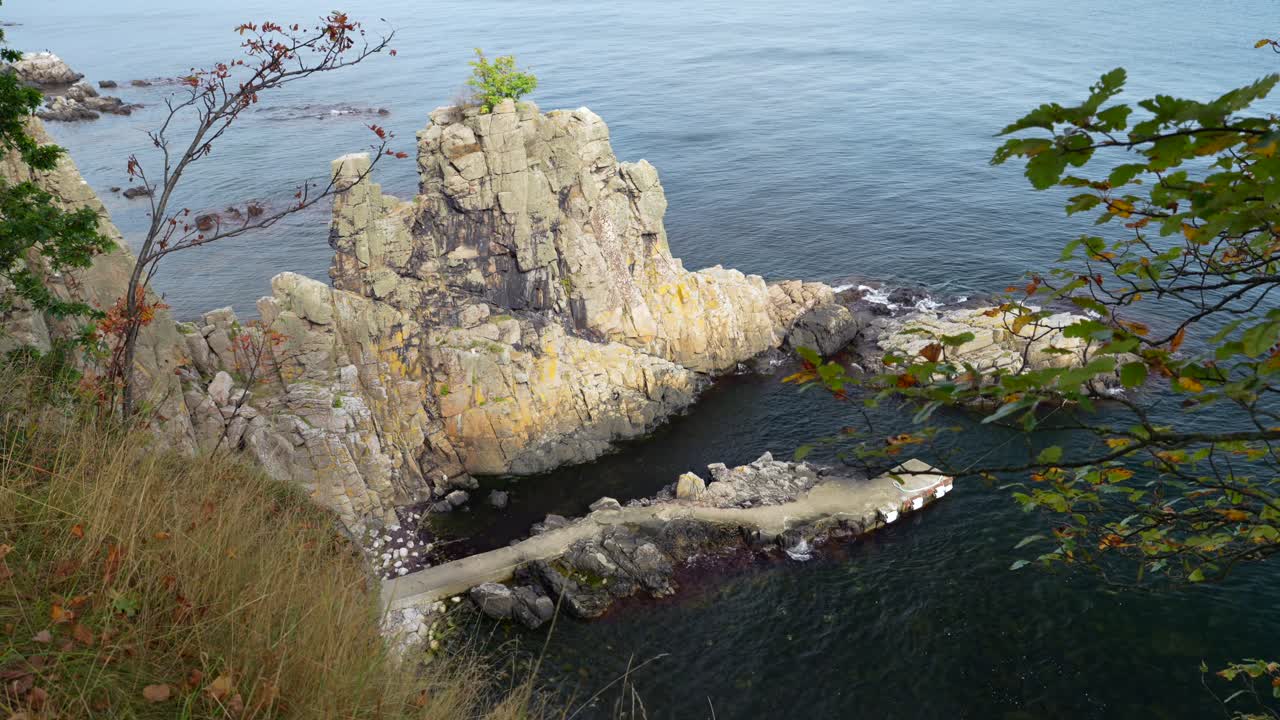 Alternate view of Sanctuary Jetty on Bornholm, Denmark, near the art ...