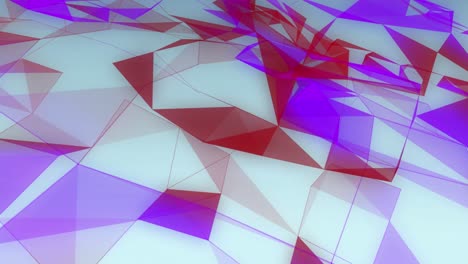animación de formas rojas y azules que se mueven sobre un fondo blanco.