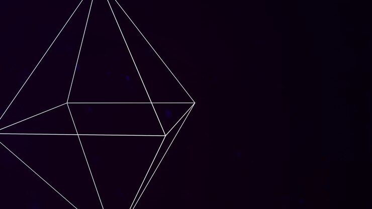 Motion geometric shape in space 5