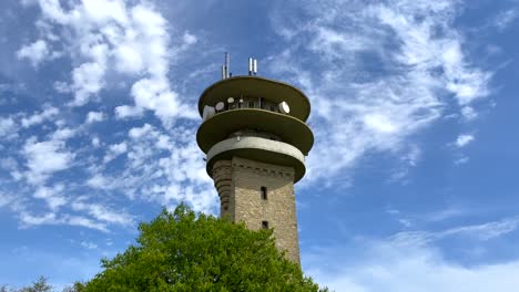 longinus tower - observational tower under blue sky in nottuln, germany