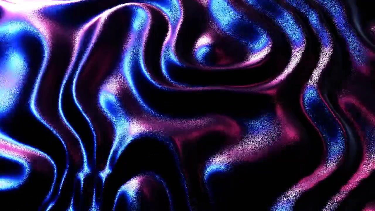 Superficie ondulata astratta con glitter vibranti blu e magenta
