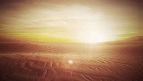 paisaje de puesta de sol en el desierto