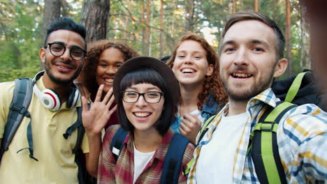 friends on a hiking trip