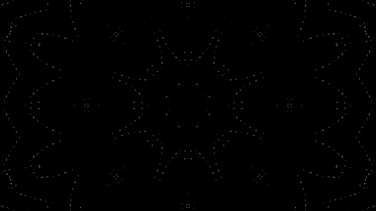 líneas brillantes que establecen el movimiento de la onda, coloridas, sobre un fondo negro