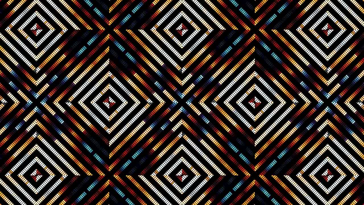 움직이는 칼레이도스코프: 4k 모션 그래픽