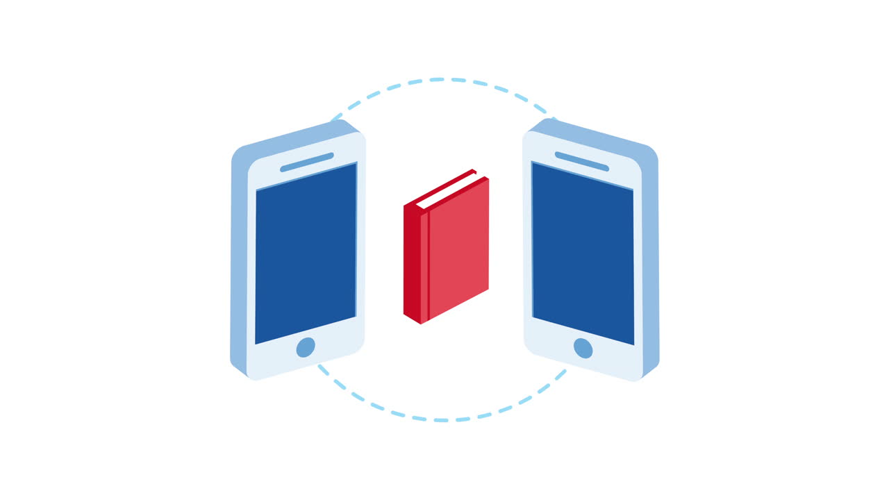 tecnología de educación en línea con teléfono inteligente