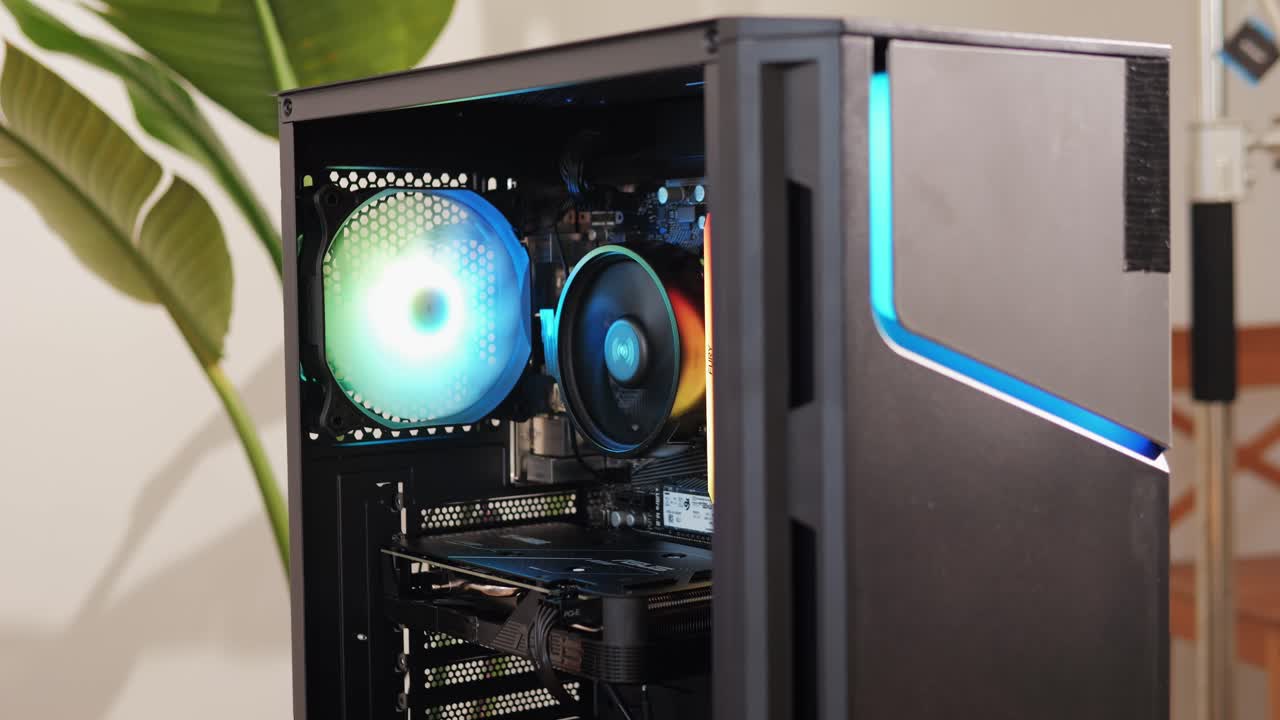 Computer with chroma key green screen on monitor. Gamer man playing in popular video games. Programmer or hacker coding a code and working in networks, cyberspace. Digital software, mobile app development. Male specialist coding. Web design. High quality 4k footage