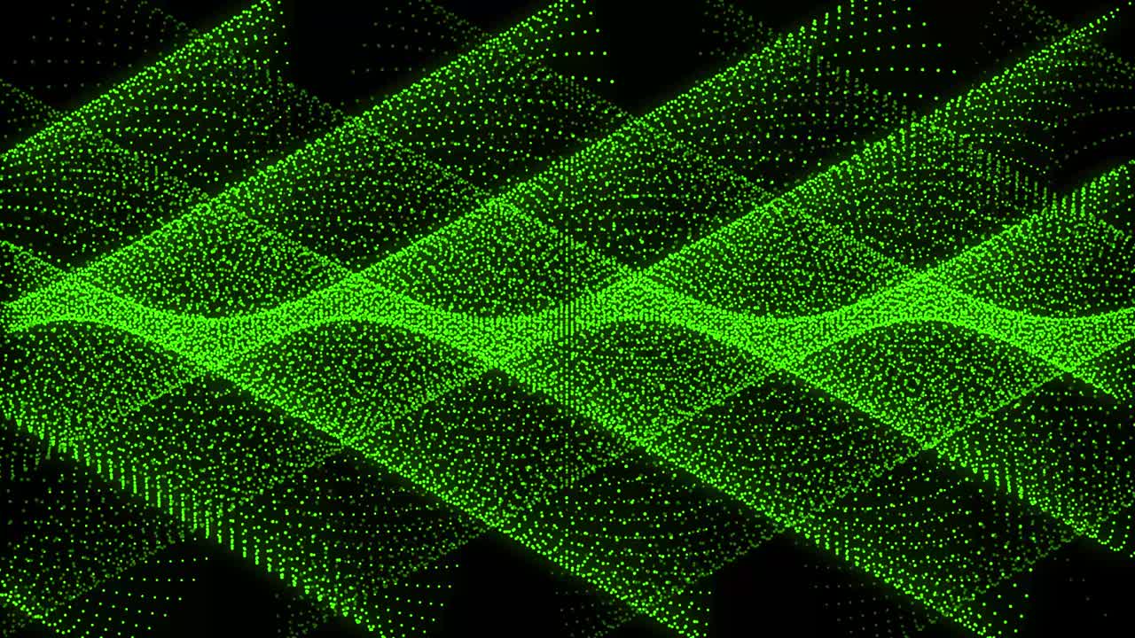 Green color Dot Shape Pattern animation motion graphics