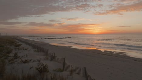 gorgeous beach sunrise in ocean city, nj