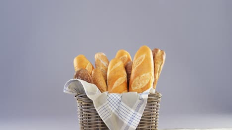 baguettes in basket