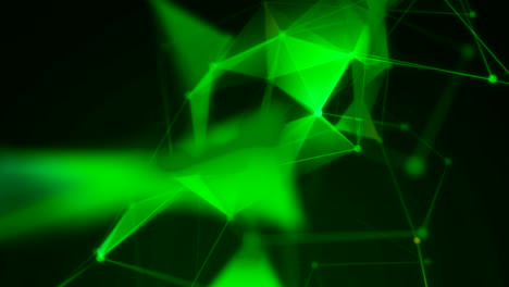 diseño de red geométrica verde abstracto