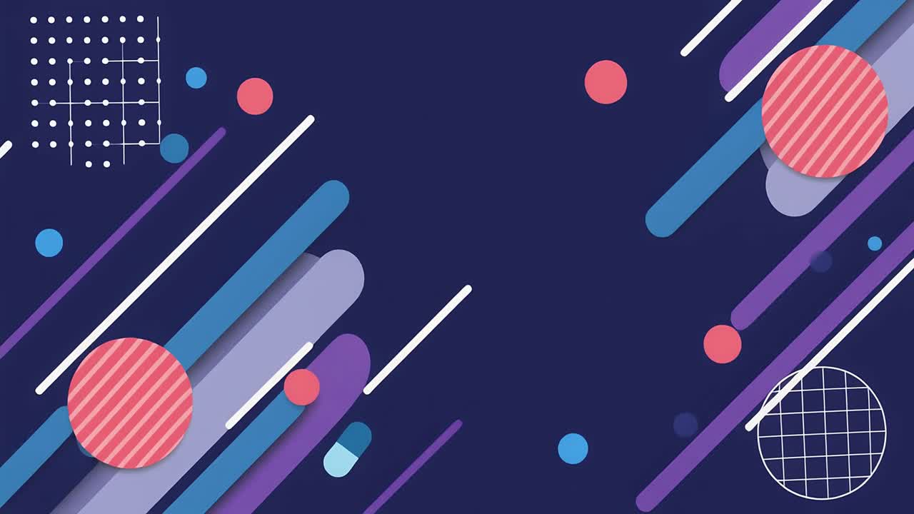 Dynamic Abstract Background with Moving Geometric Shapes