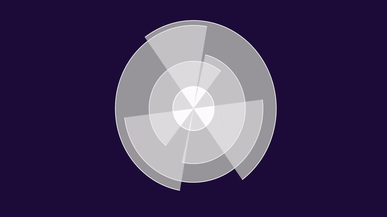 검은색 배경에서 범위 스캔과 데이터 처리의 애니메이션