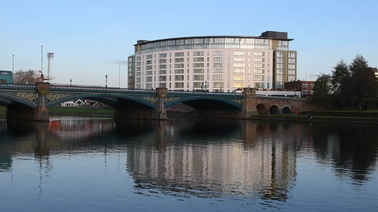 Trent Bridge is located in West Bridgford near the River Trent and Nottingham city centre in Nottingham, Nottinghamshire, East Midlands, England