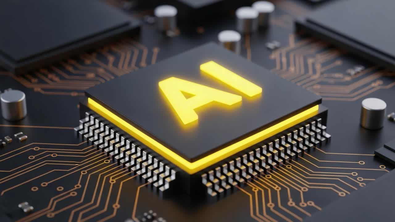 Exploring the Future of Technology: AI Chip Design Showcasing Complex Circuits and Innovations in Computer Processing Power