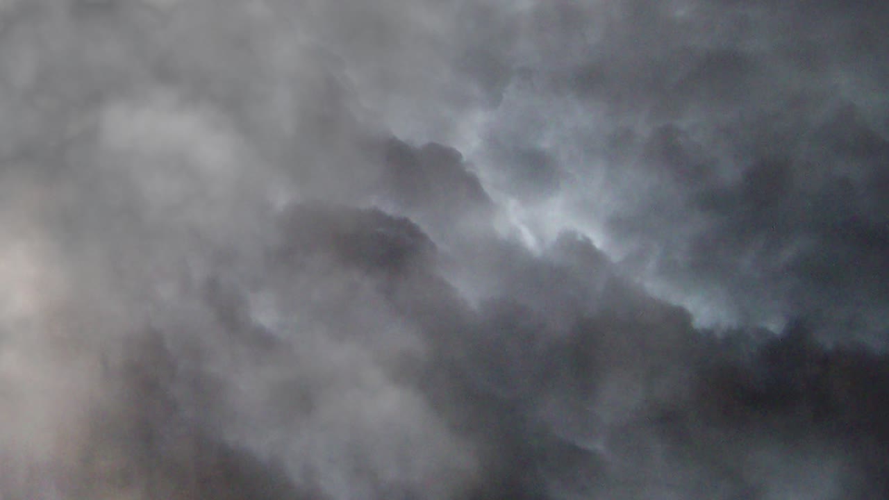 Dark ominous grey storm clouds 4k