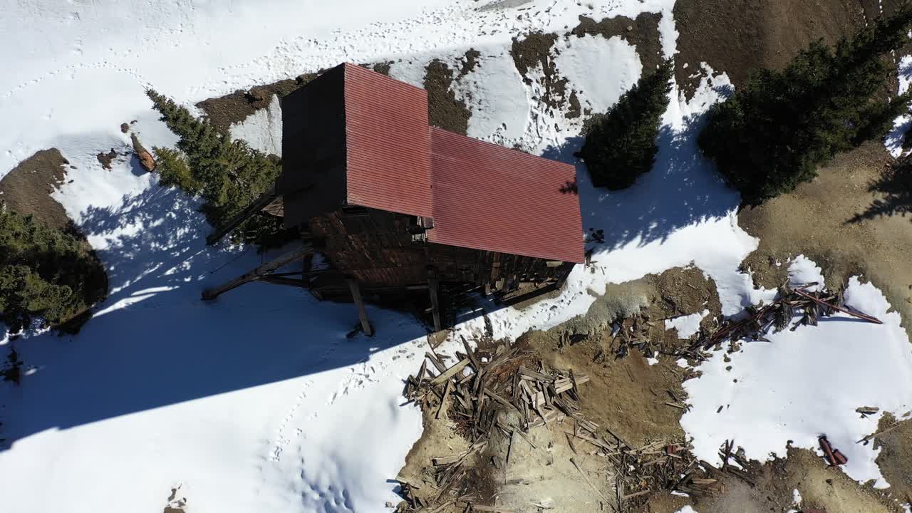 4K Drone Mine in Rocky Mountains
