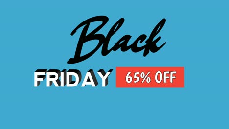 Black-Friday-text-65-percent-cartoon-animation-motion-graphics-on-blue-background-for-discount,shop,-business-concept-video-elements