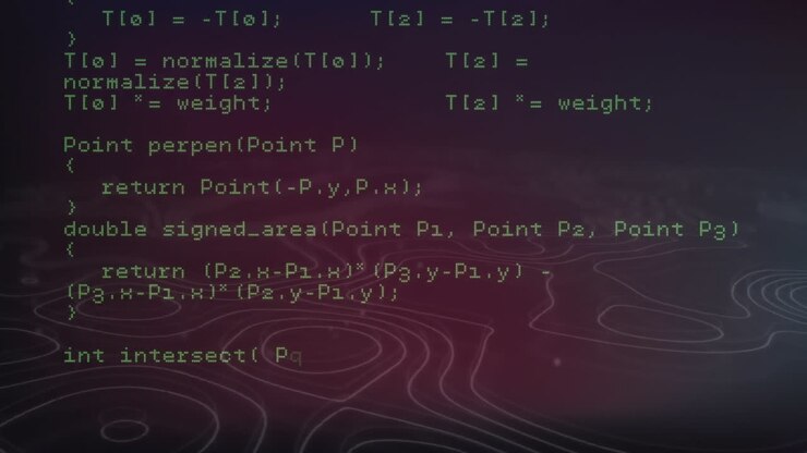 Animation of shapes moving over data processing