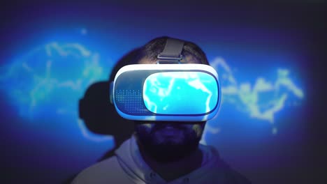 concepto de programación de realidad virtual