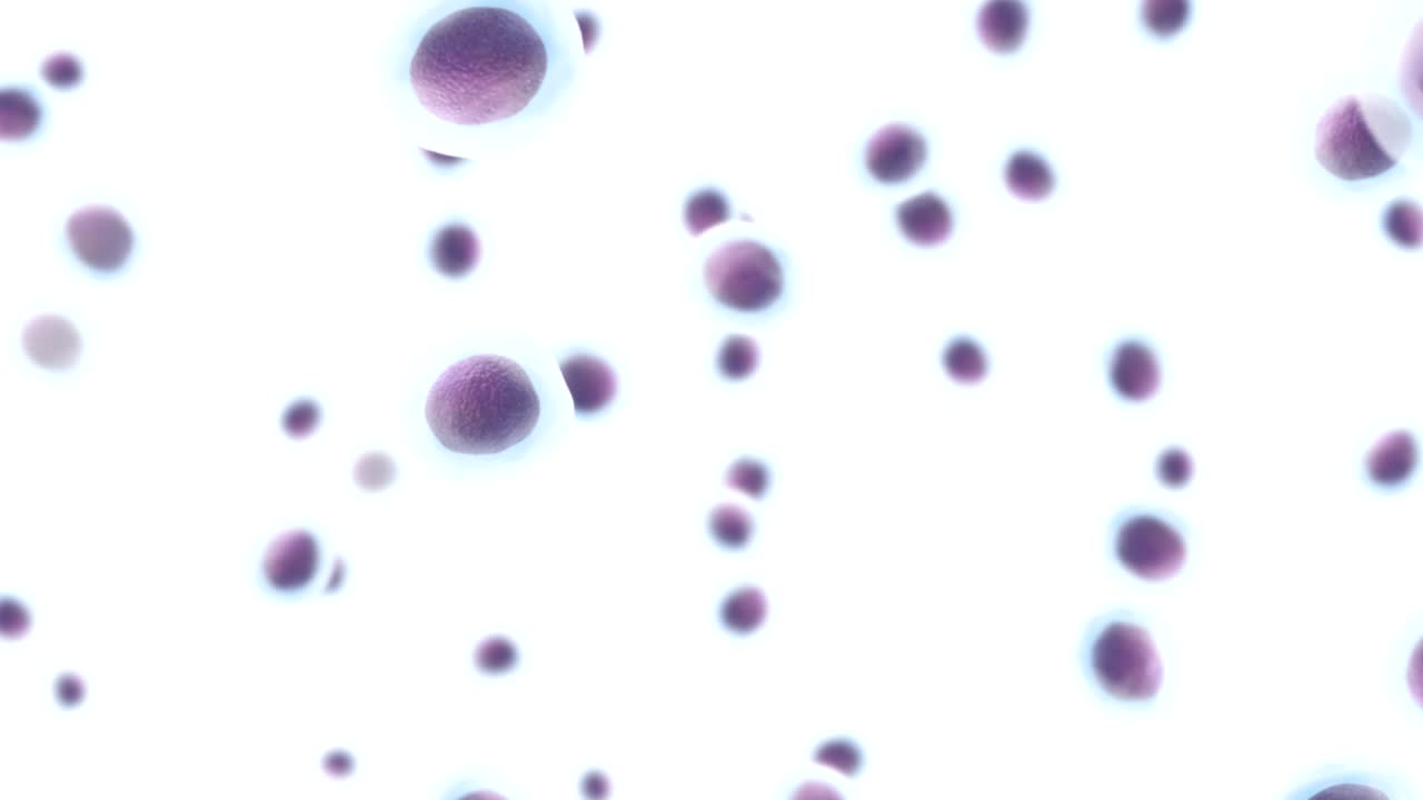 las células humanas 3d bucle. ciencia uhd animación