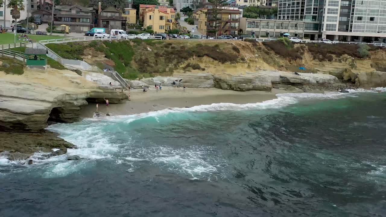 vista aérea de la jolla, california en un día de verano