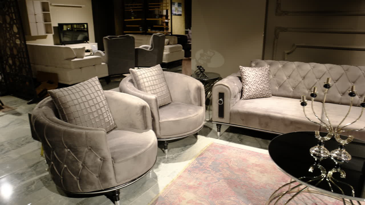 conjunto de sala de estar moderno: comodidad se encuentra con el estilo