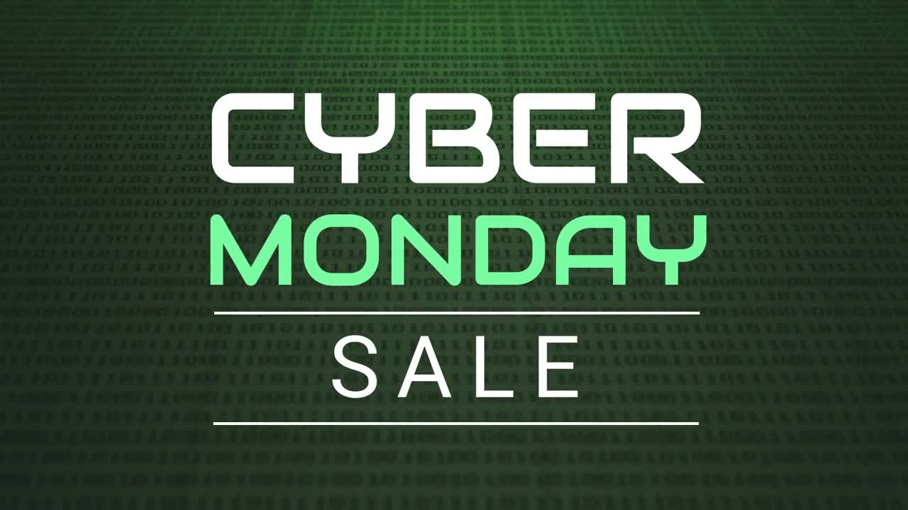 lunes cibernético contra el fondo digital 4k