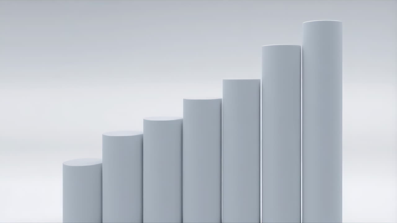 Abstract Bar Chart Representing Growth