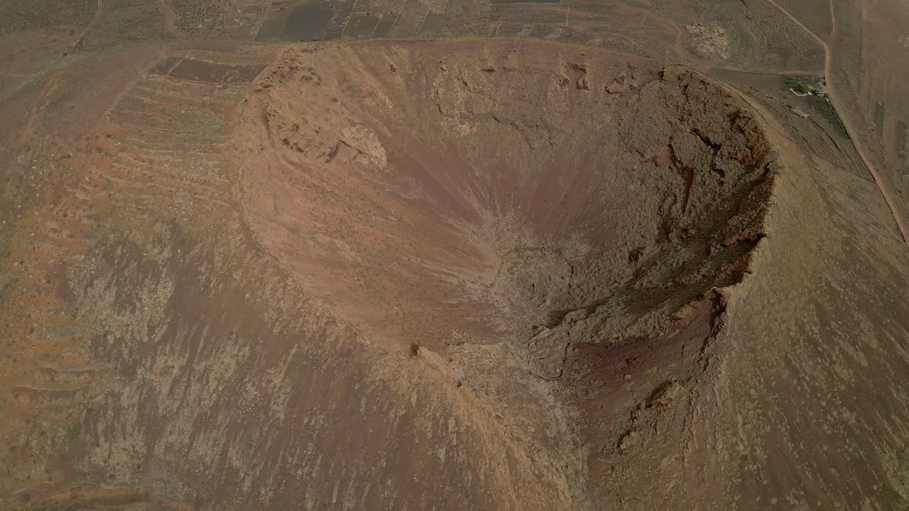 cráter de un volcán