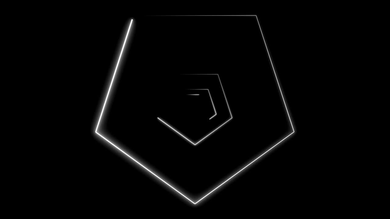 fondo abstracto con polígonos de neón