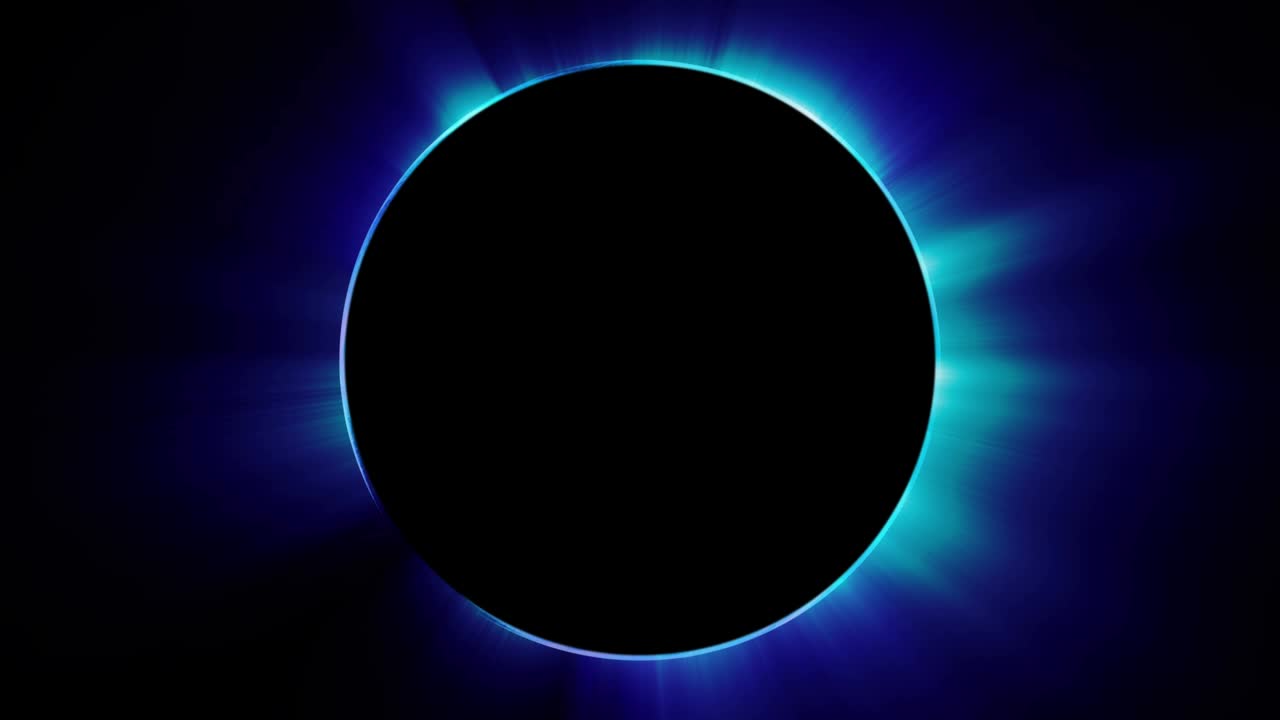 추상적인 파란색 일식