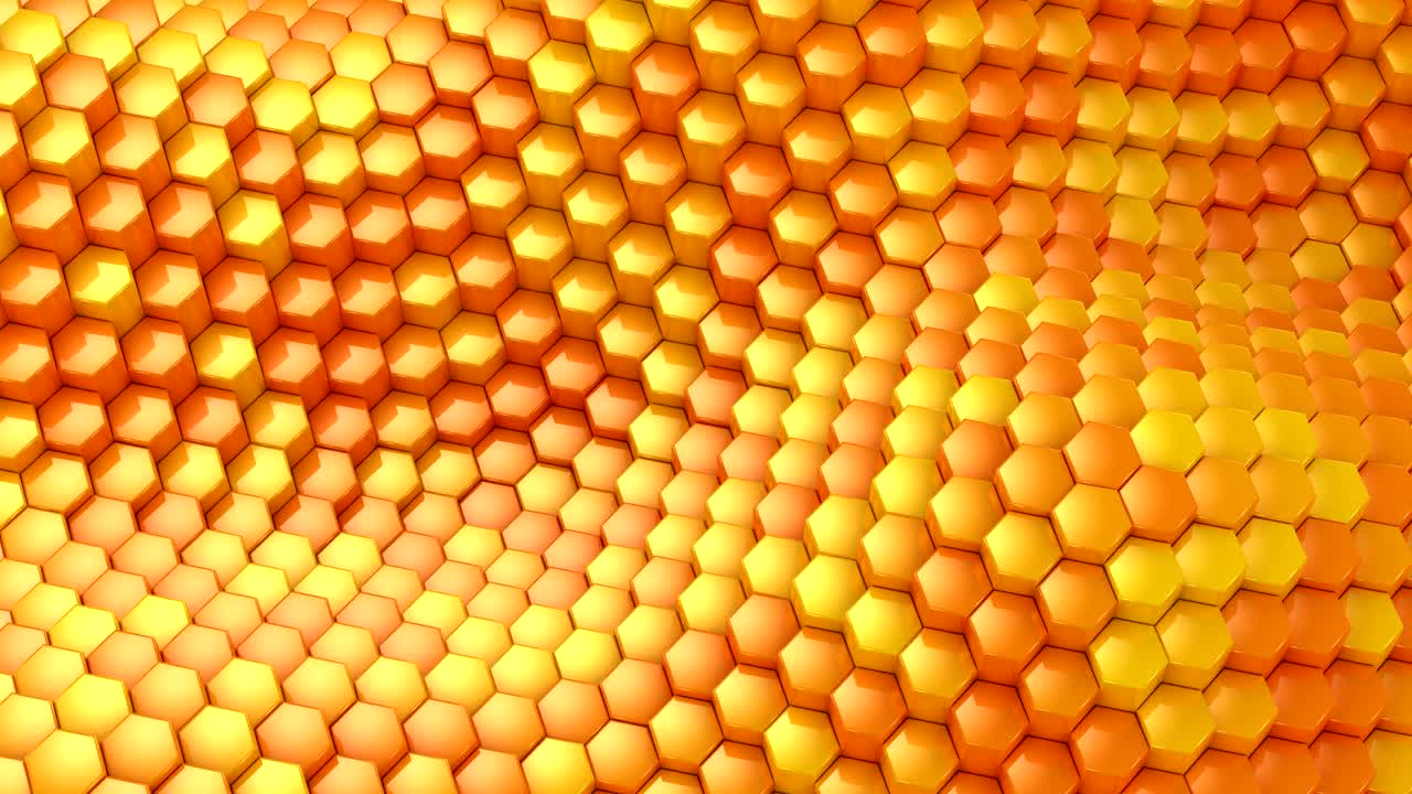 шестиугольники сформировали волну