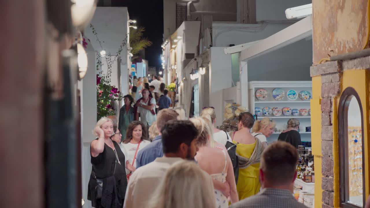People walking around Petra alley