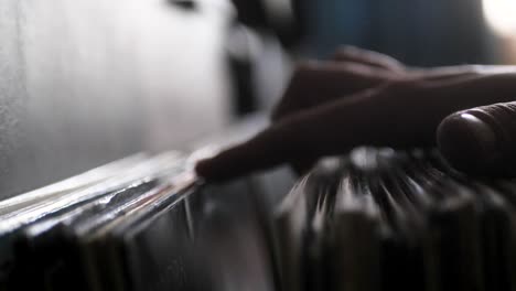 Looking-Through-Vinyl-Records