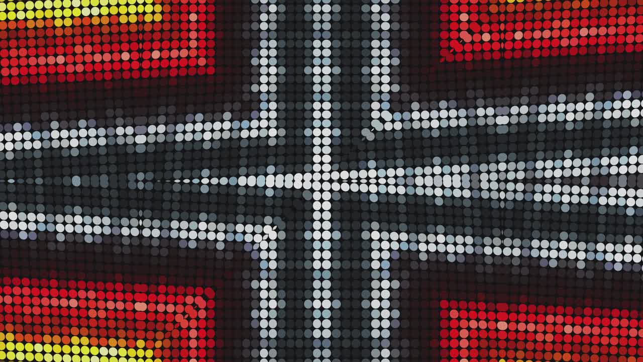 Moving kaleidoscope. 4K motion graphics