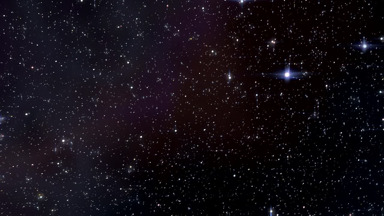 Space warp speed hyperspace journey through starfield nebula loop 4K