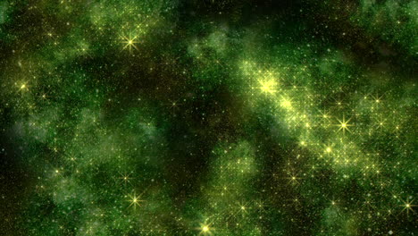 stellar dreams futuristic and cosmic digital artwork with green and yellow background