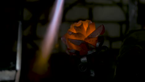 forging a rose design