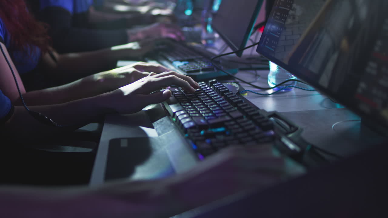 Esports Gamers Competing