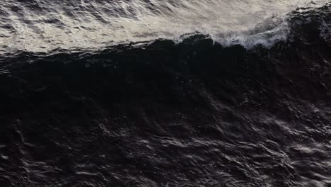 poderosas olas del océano chocando contra la costa