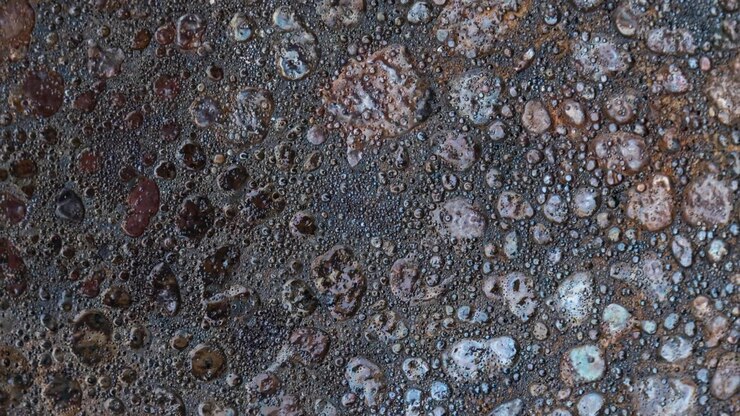 Close-up of Bubbling Hot Oil in a Frying Pan