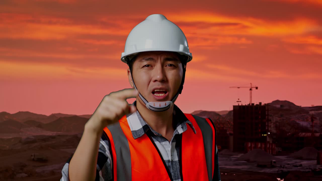 분노한 건설 노동자