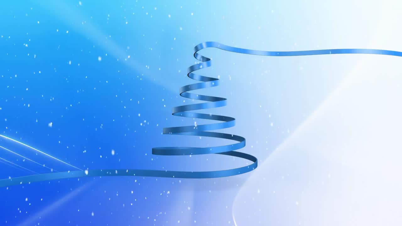 크리스마스 트리와 파란색 반 ⁇ 이는 배경