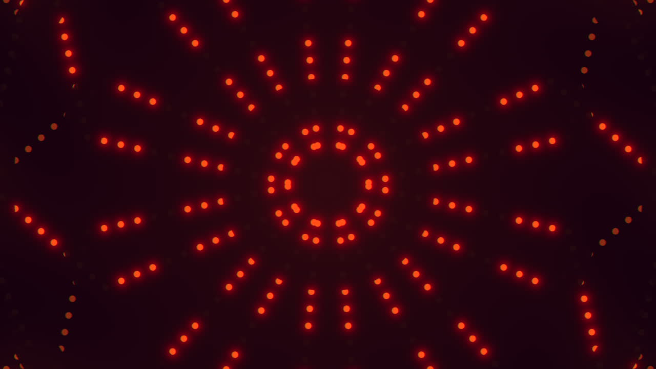 arte abstracto intrincado patrón de puntos rojos en arreglo circular