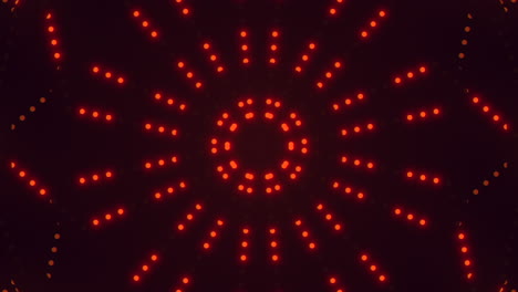 arte abstracto intrincado patrón de puntos rojos en arreglo circular