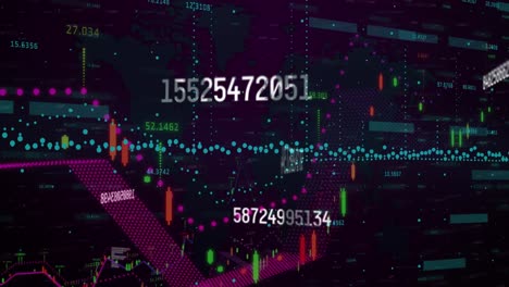 Animation-of-numbers-changing-and-financial-data-processing