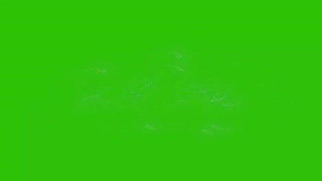 water splash green screen effect